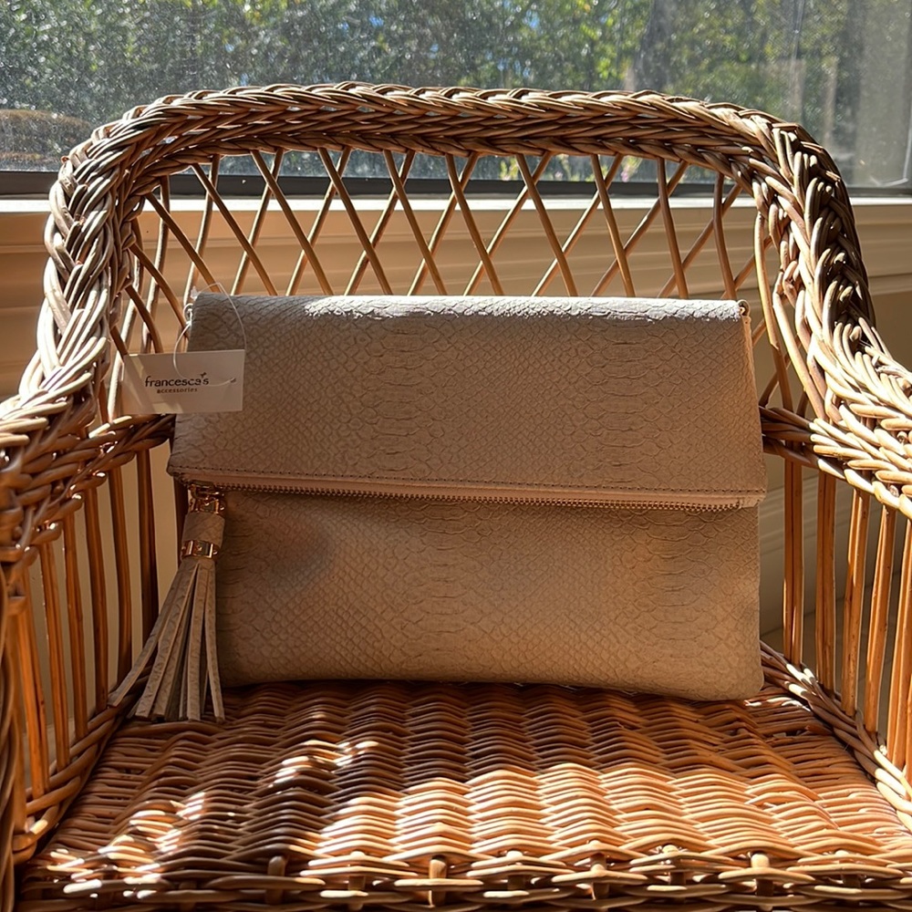 Francesca’s new with tags, duel purpose crossbody/clutch.